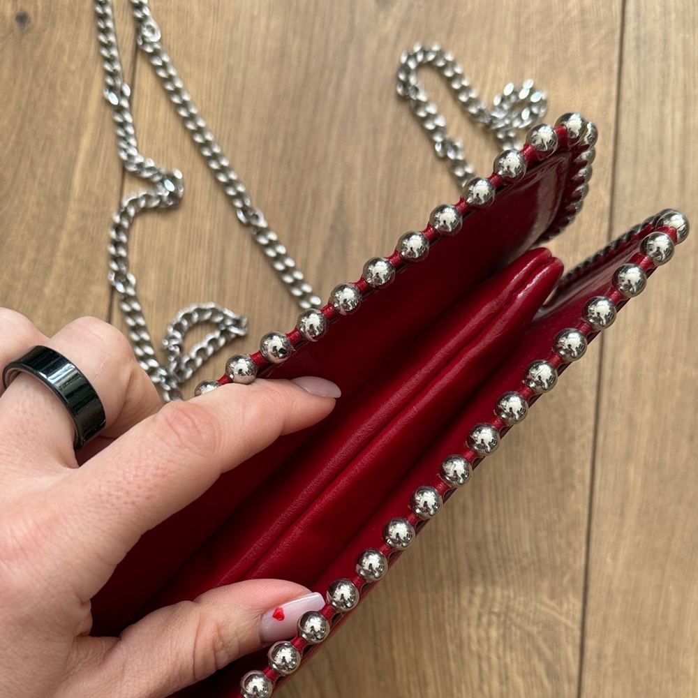 ZARA Red Chain Strap Women's Bag - Picture 3 of 5